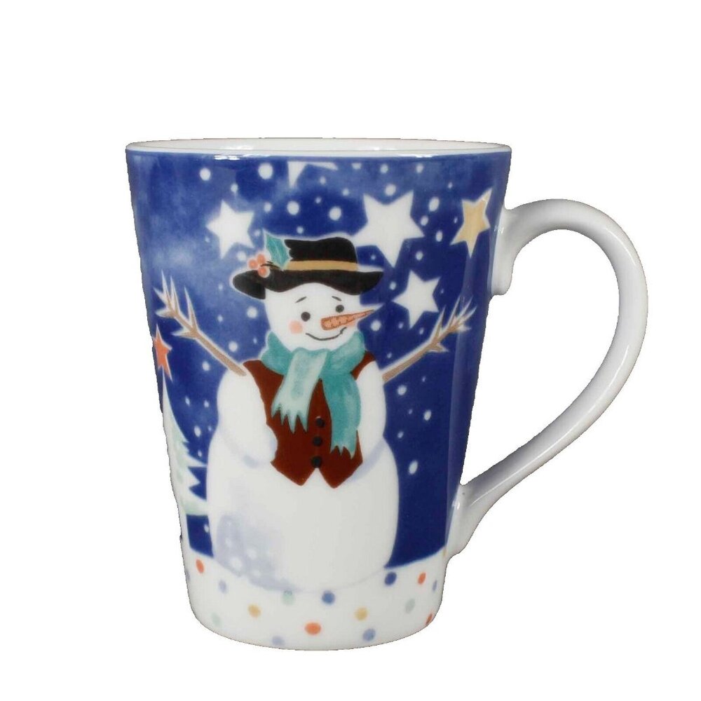 Noritake Epoch Christmas Snowman 4.5" Coffee Cup